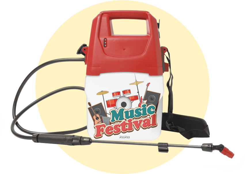 Pulverizador de agua para festivales